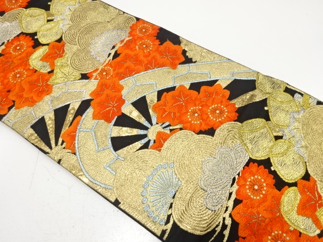 Japanese Kimono / Antique / Fukuro Obi Silk